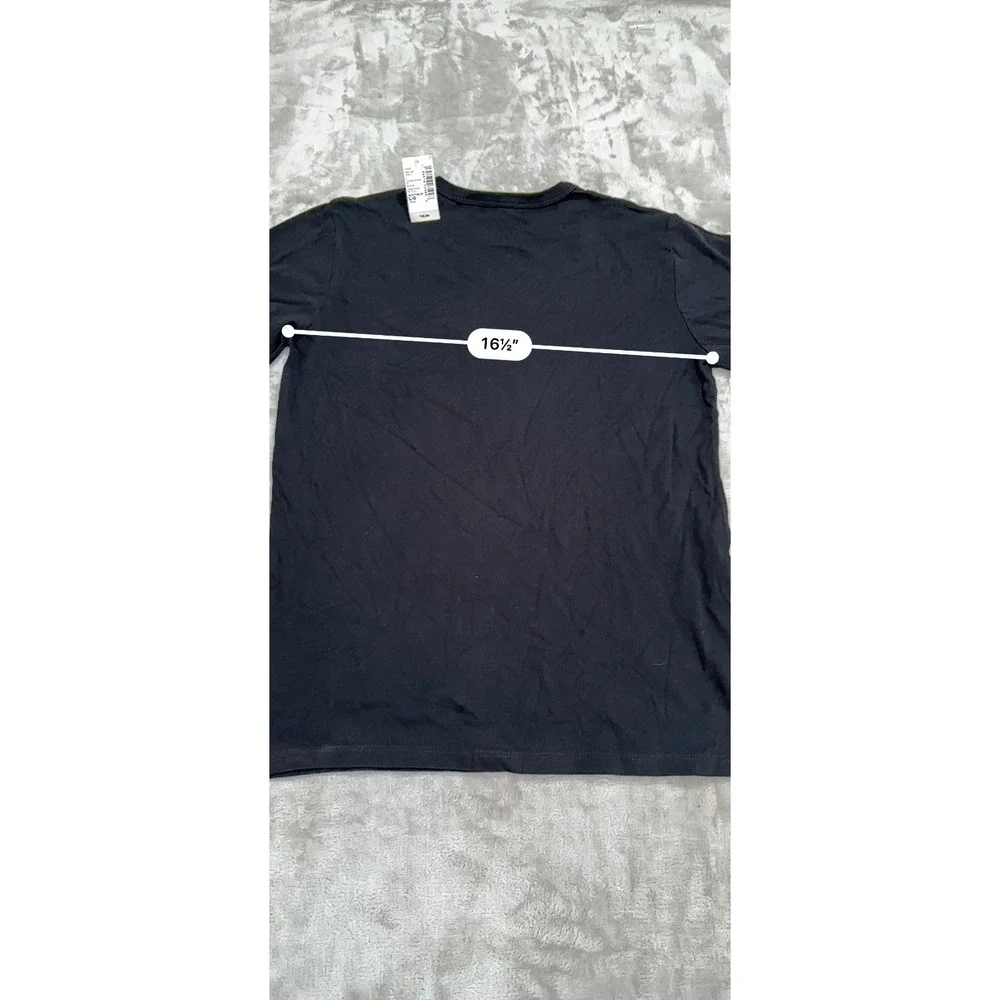 Children's Place Cousin Crew T-Shirt Boys Size Large 10/12 Black Long Sleeve NWT